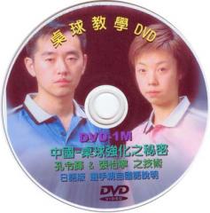 DVD-1M﹝中國桌球強化之秘密]孔令輝&張怡寧之技術(日語版國語說明)